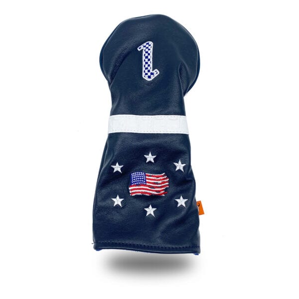Navy USA Flag Tattered Head Cover