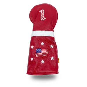 Red USA Flag Tattered Head Cover