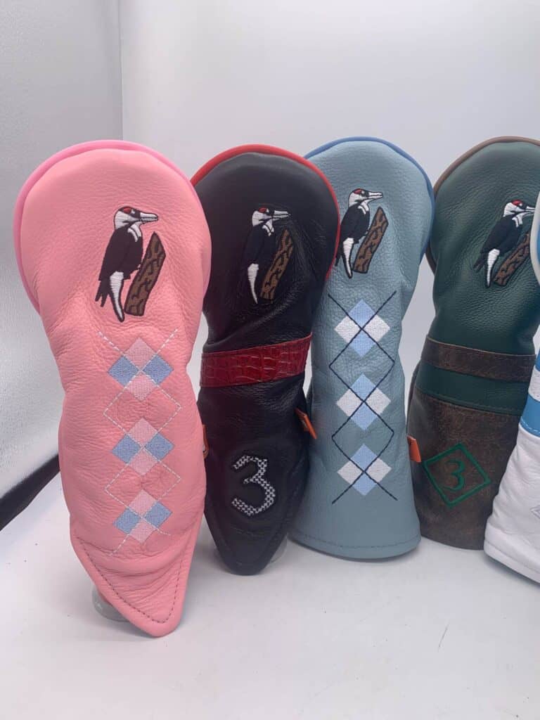 Woodpecker Leather Head Cover Set