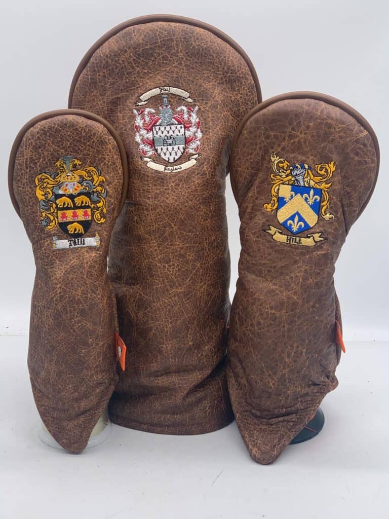 Leather Crest Golf Head Covers