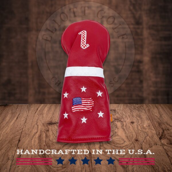 USA Tattered Flag Cover Red