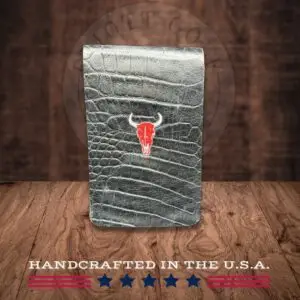 Black Croco Yardage Book